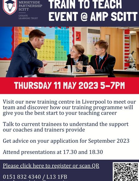Train to Teach Event on 11 May